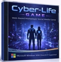 Cyber-Life Game, çevrim içi oyun deneyimi, sunucu tarafı iletişim ve klasik web teknolojileriyle geliştirilen çok bileşenli oyun projesidir.